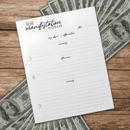 三百六十九表意方法及び引力の法則 ノートパッド