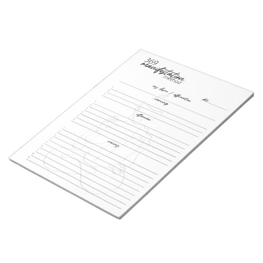 三百六十九表意方法及び引力の法則 ノートパッド (アングル)