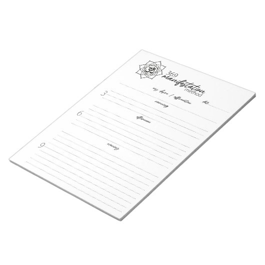 三百六十九表意方法及び引力の法則 ノートパッド (アングル)