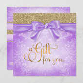三百十一パープルフェイクグリッター贈与証 (正面/裏面)