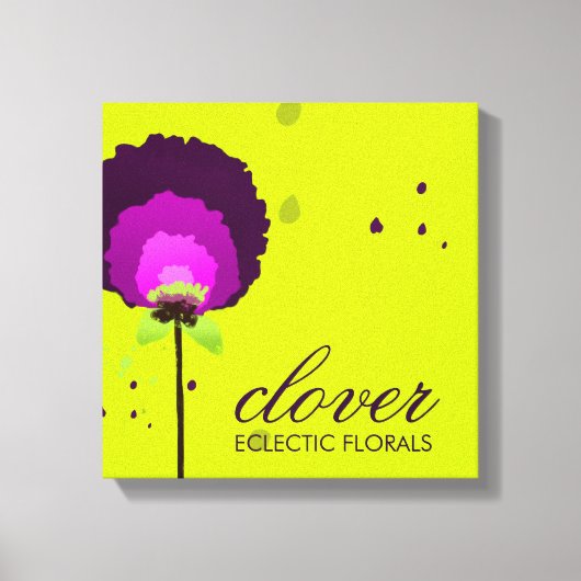 三百十一魅力的ネオン キャンバスプリント (正面)