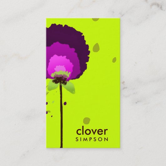 三百十一魅力的紫ネギ | NEON, ネオン 名刺 (正面)