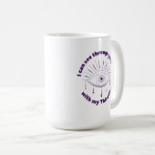 三目のマグで君の子犬を見る コーヒーマグカップ (正面右)