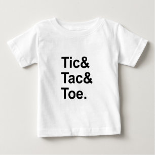 三目並べ 楽しい紙と鉛筆のゲーム ベビーTシャツ
