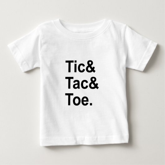三目並べ | 楽しい紙と鉛筆のゲーム ベビーTシャツ (正面)