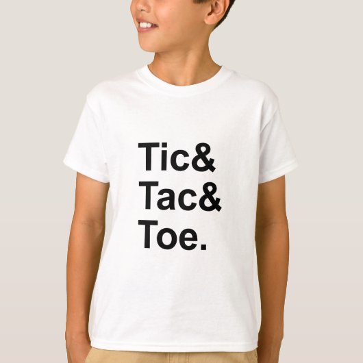 三目並べ | 楽しい紙と鉛筆のゲーム Tシャツ (正面)