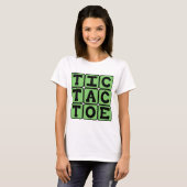 三目並べ、XとOのゲーム Tシャツ (正面フル)