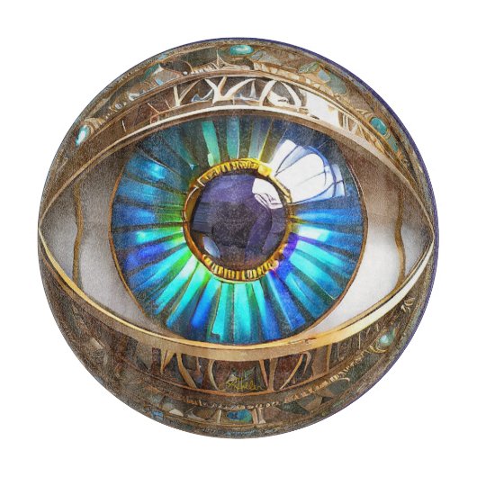 三目得目の目を使う カッティングボード (正面)