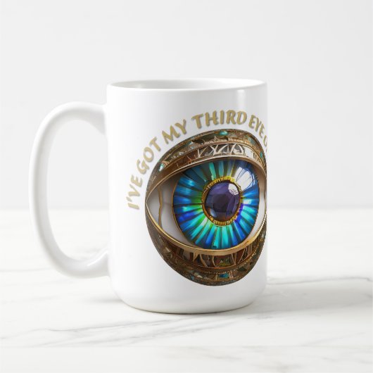 三目得目の目を使う コーヒーマグカップ (左)