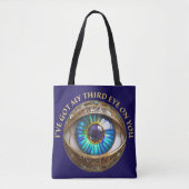 三目得目の目を使う トートバッグ (正面)