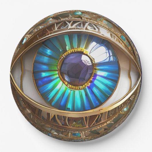 三目得目の目を使う ペーパープレート (正面)