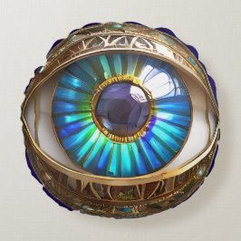 三目得目の目を使う ラウンドクッション