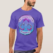 三眼のチャクラの象徴または繁栄 Tシャツ (正面)