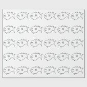 三眼の魚 ラッピングペーパー (フラット)