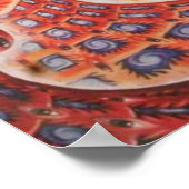 三眼サイケデリック及び宇宙 ポスター (角)