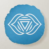 三眼チャクラ円枕 ラウンドクッション (正面)