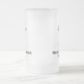 三眼ロケット科学はクール緑 フロストグラスビールジョッキ (中央)