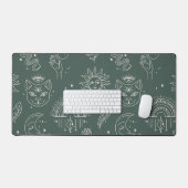 三眼猫の天性パターン デスクマット (キーボード&マウス)