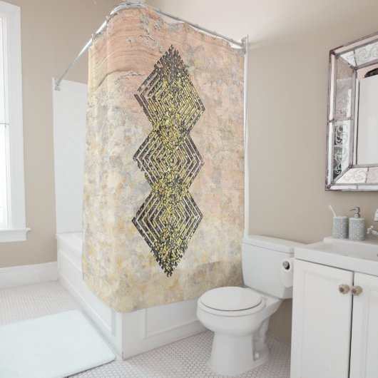 三眼織り模様 シャワーカーテン (インサイチュ)