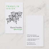 三眼鏡アイウェア光学ビジョン 名刺 (正面/裏面)