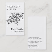 三眼鏡アイウェア光学ビジョン 名刺 (正面/裏面)