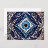 三眼防護魔法スペルブルーイマジックアイ ポストカード (正面/裏面)