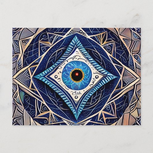 三眼防護魔法スペルブルーイマジックアイ ポストカード (正面)