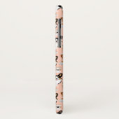 三着色されたコーギーのコーヒーパターン-赤面 Case-Mate iPhoneケース (裏面/左)