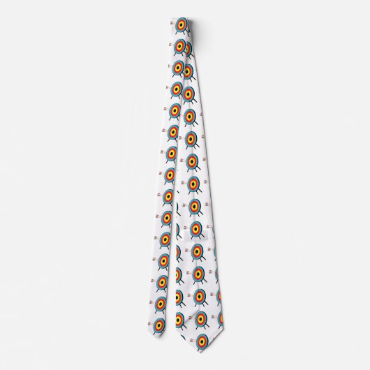 三矢印ブルズアイ ネクタイ (裏面)