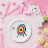 三矢印ブルズアイ ペーパープレート (パーティー)