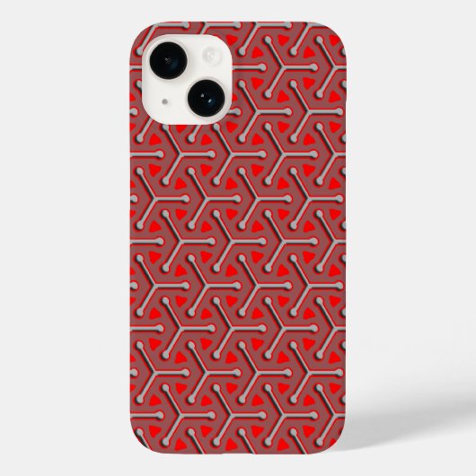 三立方鋼赤灰色 Case-Mate iPhoneケース (裏面)