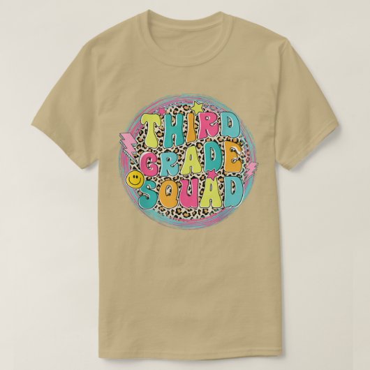 三等分隊新学期レオパード少年少女 Tシャツ (デザイン正面)
