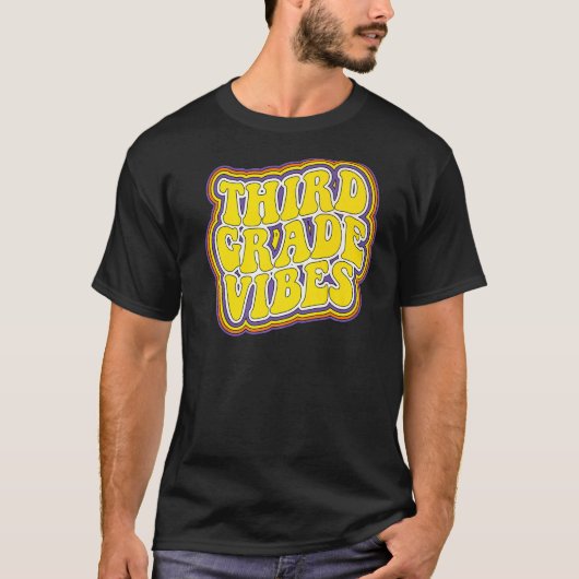 三等生物レトロ新学期ニューサードグラ Tシャツ (正面)