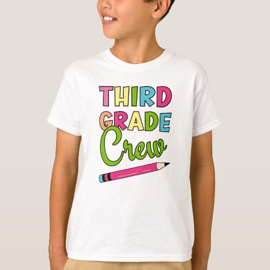 三級カラフル乗務員新学期 Tシャツ (正面)