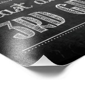 三級黒板看板の末日 フォトプリント            (角)