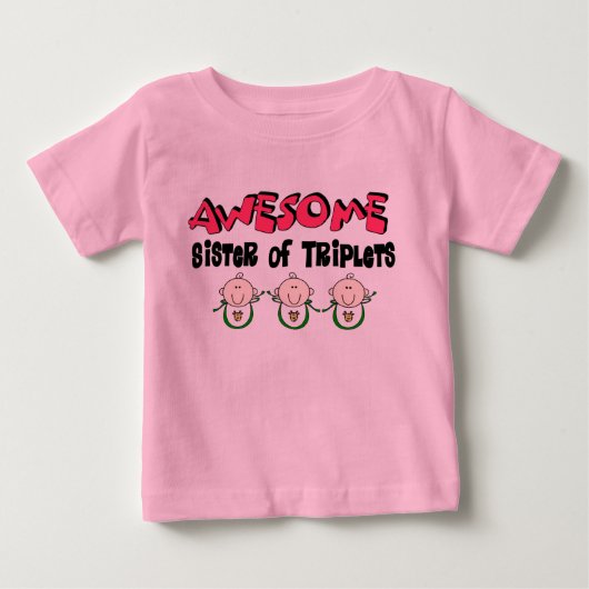 三素晴らし連子の姉妹 ベビーTシャツ (正面)