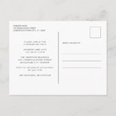 三素朴光木材 インビテーションポストカード (裏面)