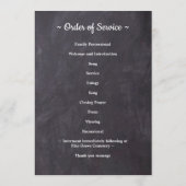 三素朴写真追悼式 プログラム (裏面)