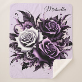 三紫バラ シェルパブランケット