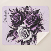 三紫バラ シェルパブランケット (正面(横))