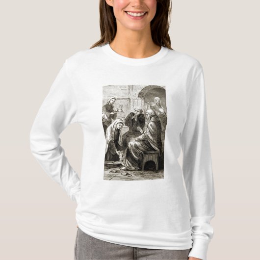 「三組からの司教を、心に抱くSt. Brigit Tシャツ (正面)