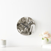 「三組木曜日からのタラで、説教するセントパトリック ラウンド壁時計 (ホーム)