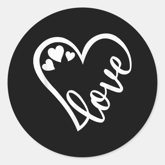 三美おもしろいハートおばあちゃん母の日の女性40 ラウンドシール (正面)