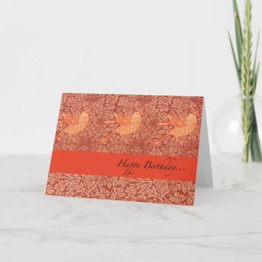 三羽のハッピーバースデーを祈る カード (正面)