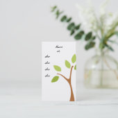 三羽のフクロウ 名刺 (スタンド正面)