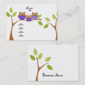 三羽のフクロウ 名刺 (正面/裏面)