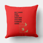 三羽の小鳥 クッション (裏面)