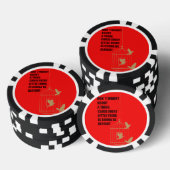 三羽の小鳥 ポーカーチップ (積み重ね)
