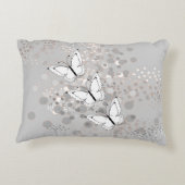 三羽の白い蝶 アクセントクッション (裏面)