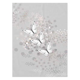 三羽の白い蝶 テーブルクロス
